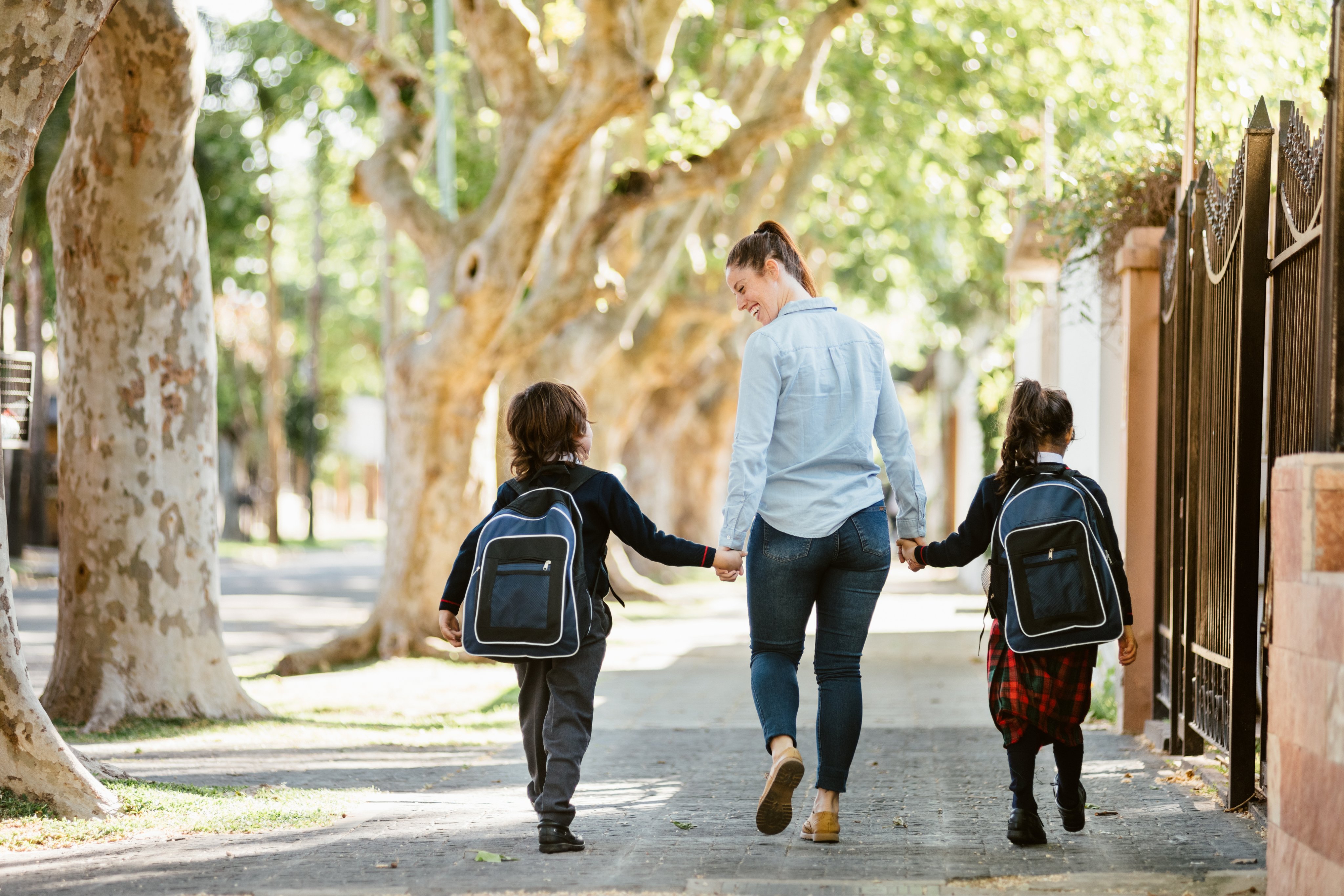 A family planning their school fee payments